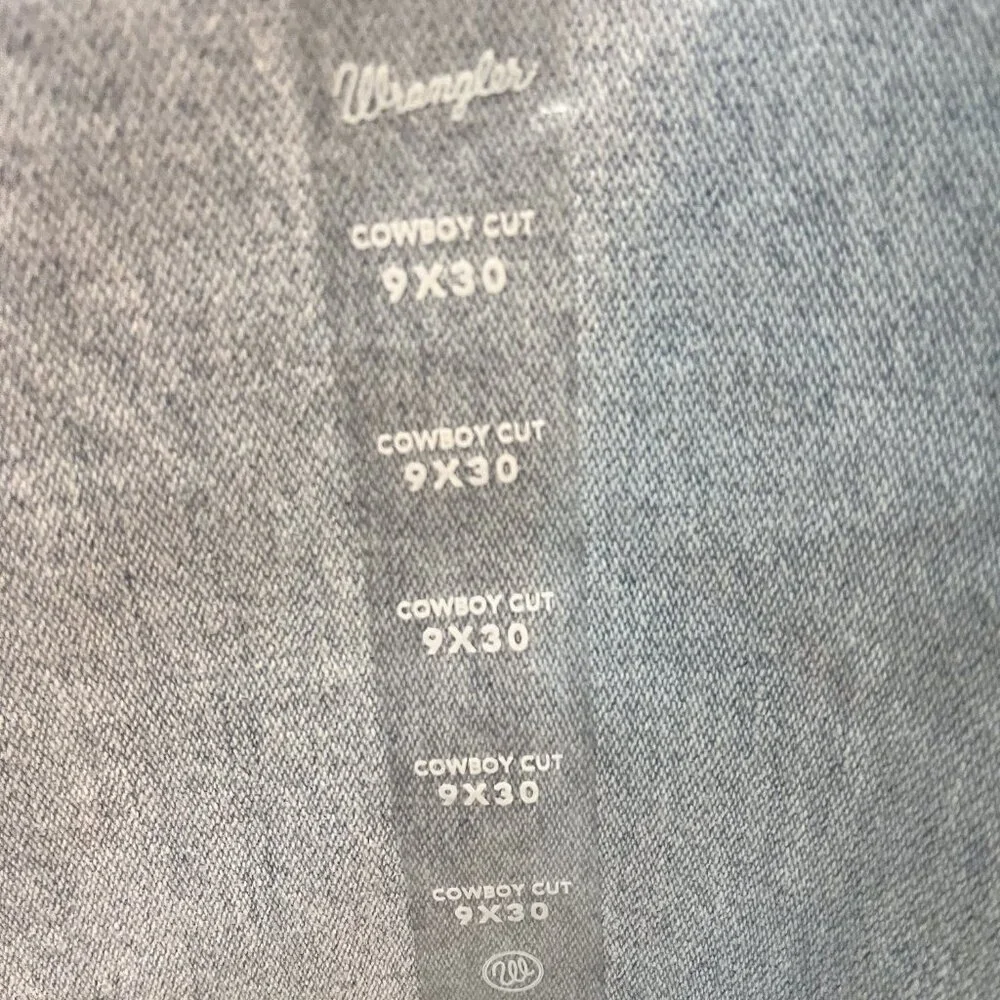 NWT Wrangler Women's Cowboy Cut‎ Natural Rise Jeans Size 9/10 30